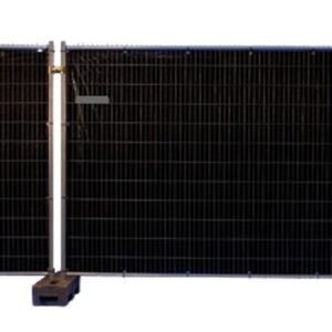 Bouwhek met brandvertragend zeil zwart