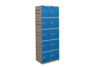 Garderobe lockers dubbele kast – 10 lockers