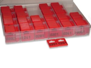 Garderobenummers per paar (200 jassen)