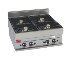 Modulair 70cm fornuis 4-pits gas