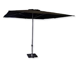 Parasol incl. voet 3×3 meter zwart