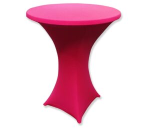 Statafelrok stretch met tophoes roze