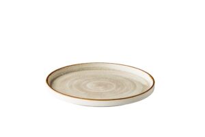 Bord Jersey met rand – grijs – Ø 25cm