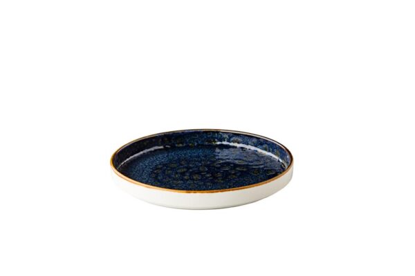 Bord Jersey met rand - blauw - Ø 20cm