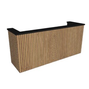 Barombouw Milano – hout/zwart – 2,2m