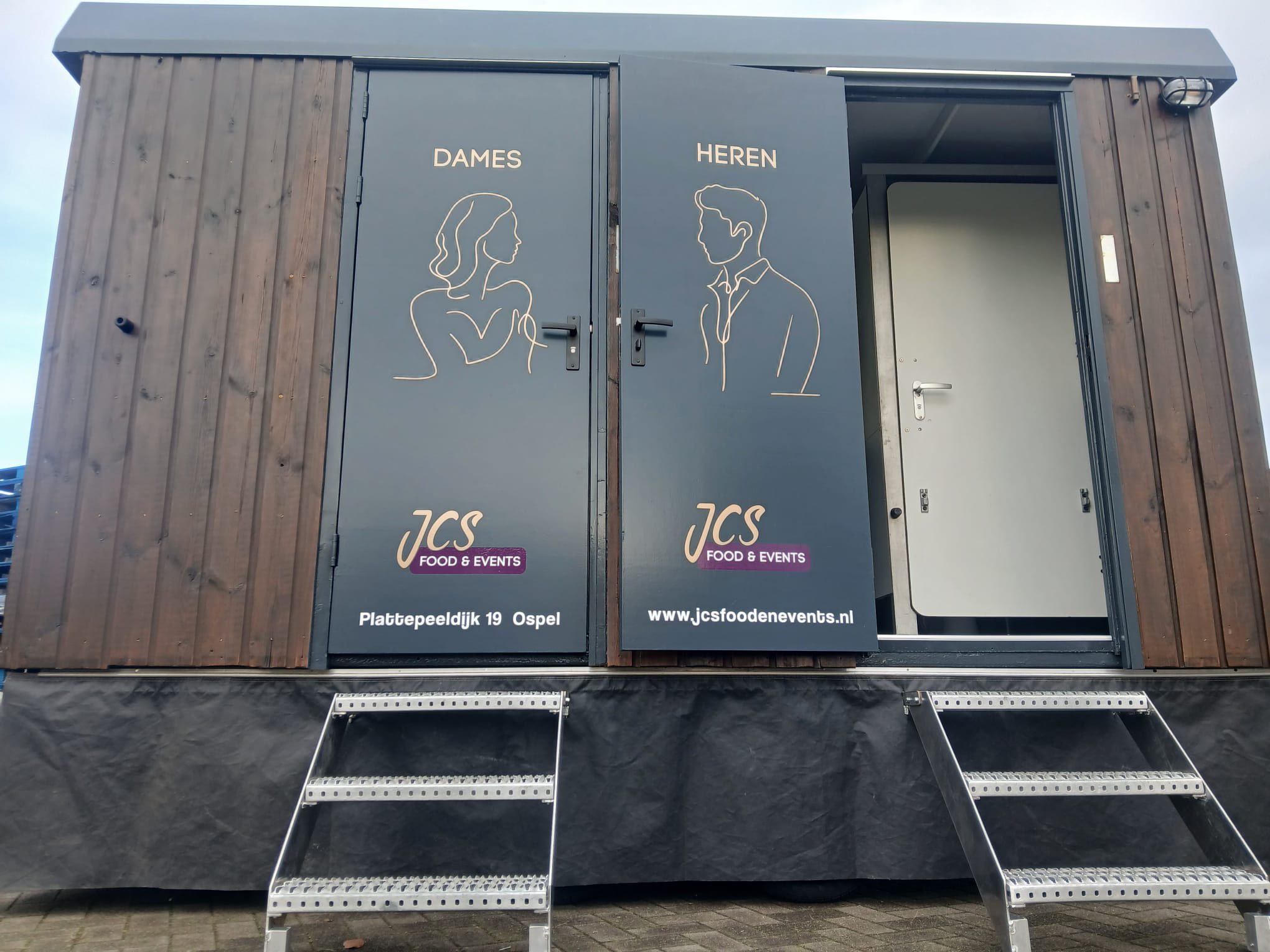 Toiletwagen - Hout - Afbeelding 2